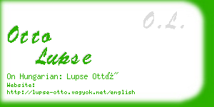 otto lupse business card